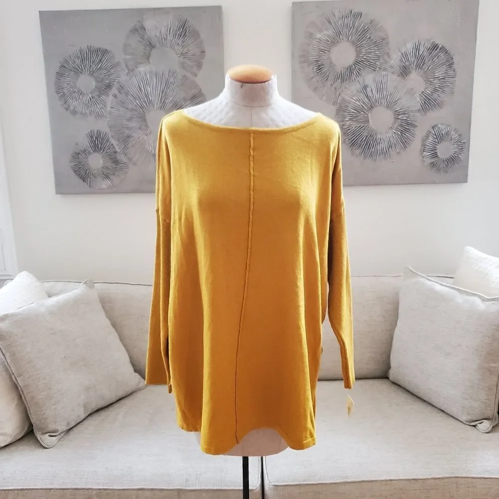 Style & Co Seam-Front Tunic Sweater sz 1X
